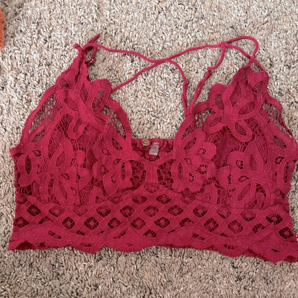bralette from fp one, xl, red